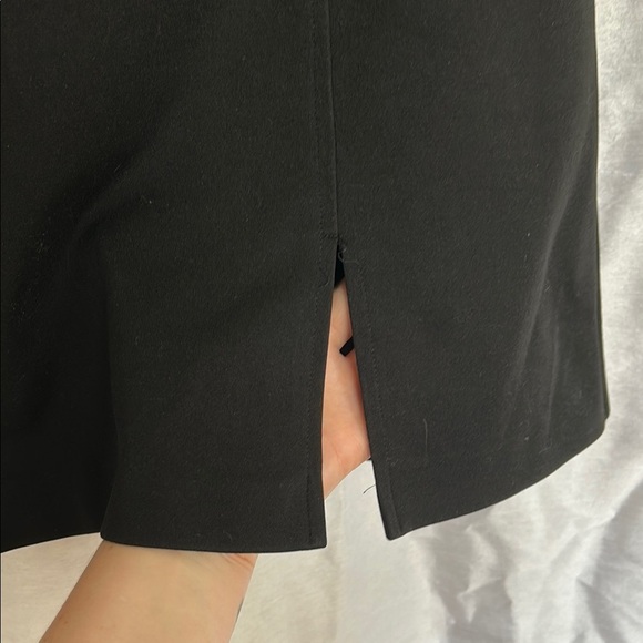 Jacob Vintage Black Mini Skirt with Slit - Picture 2 of 4